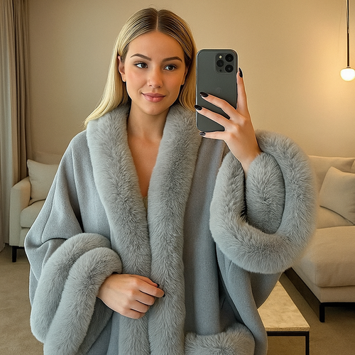Fur Cape Jacket